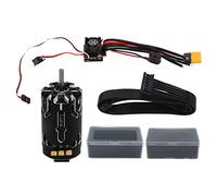 Moteur Brushless Sensored 380 8.5T + ESC TS80A 320W Noir - Refroidissement Efficace, Haute Performance pour Voitures RC 1/12 & 1/14 Échelle