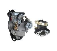 Moteur Carb Pour 125cc Pour 150cc Carburateur Moto 24mm 4 Temps Choke Électrique Scooter Accessoires Moto Carb(Style 2 With interface)