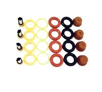 moteur carburant pour buse Kit de réparation d'injecteur de carburant compatible avec Bosch, avec micro-filtre, joint torique en plastique, capuchon d'attelage, 4 ensembles Essence Buse Carburant