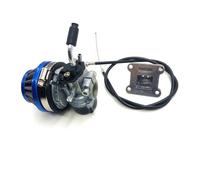 Moteur Carburateur Ensemble Collecteur D'admission Filtre À Air Et Durite D'essence Quad Moto Pour 2 Temps 47cc 49cc Carburateur 19mm Couvercle Inclus(1-PPR NEW)