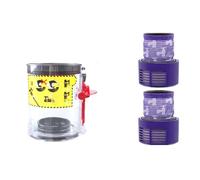 Moteur, Compatible Avec Dyson, Accessoires For Aspirateur À Main Sans Fil V10, Ensemble Moteur, Coque Moteur, Bac À Poussière, Pièces De Rechange(2pcs(14.5cm height))