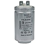 Condensateur de démarrage moteur 9 μF uF 450 V Electrolux AEG 125002022 DUCATI