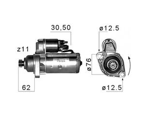 Moteur D'Arrêt EM099Q YM21 11000 BA CST15214AS 02M 911 023 R 101181B S0248