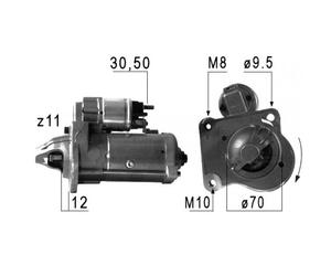 Moteur D'Arrêt EM755G 2033247 254845M AV6N 11000 GD LRS02705 254845B
