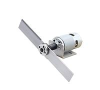 Moteur DC 12-24 V 775 avec ensemble tondeuse à gazon, lame en acier au manganèse et support de montage, moteur 775 CC haute vitesse pour outil de jardin bricolage (12 V 5000 tr/min)