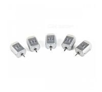 Moteur DC 1V-130 6V-Type Micro moteur pour Toy Car Model - Argent (5PCS)