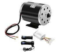 Moteur DC 36 V, 800W Kit de conversion moteur à balais avec 2 poignées et boîtier de commande, 65dB économe en énergie moteur électrique, 2750 tr/min moteur électrique pour Go Karts vélo électrique