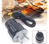 Moteur de barbecue électrique BBQ tournebroche Broche de barbecue Barbecue de jardin Cochon de lait Moteur de barbecue Accessoires de barbecue Noir 220V 4W pour pique-nique