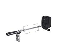 Moteur de Barbecue, Kit de Rôtisserie avec Moteur à Piles en Acier Inoxydable, Moteur de Tournebroche pour Les Pique-niques, Le Camping, Les Barbecues ou Les Feux de Camp