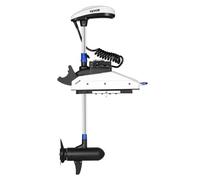 VEVOR Moteur de Bateau de Pêche à la Traîne, Poussée 25 kg, Moteur Hors-bord Électrique 12 V avec GPS, Tige 1370 mm, 10 Vitesses, Télécommande, Indicateur de Batterie LCD, pour Kayak, Eau Douce Salée