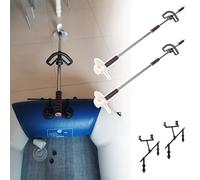 Moteur de Bateau Lot de 2 Hélices Orientables pour Perceuse pour Kayak, Moteur Hors-Bord de Pêche à La Traîne de Secours pour Ponton, Propulseur Portatif pour Canoë(L-100cm(39 3/8"))