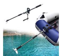 Moteur de Bateau Perceuse à Kayak, Hélice Hors-Bord, Propulseur Portatif, Perceuse sans Fil, Moteur Électrique avec Kit de Montage, Moteur Bateau en Aluminium(with Kayak Stand,L-125cm(49 1/4"))