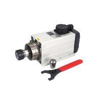 Moteur de broche 4,5 kW 6 kW 380 V 220 V ER32 18000 tr/min 300 Hz GDF60-18Z(With Base,6KW 380V)