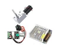 Moteur de Broche, 5840-31ZY DC 12V/24V Long shaft 51mm Reduction Worm Gear Motor Large Torque High Power 3-100kg/cm Reversible Self-Locking Enging(12V 40RPM,Package B)