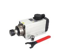 Moteur de broche refroidi par air 7,5kW 9kW 380V 220V ER32 300Hz GDF60-18Z(9KW 380V,With Base)