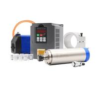 Moteur de broche refroidi par eau ER20 de 2,2 kW, 4 roulements à billes, contrôleur de vitesse de moteur de 2,2 kW, support, pompe à eau et pince(110v,Steel Ball Bearing)