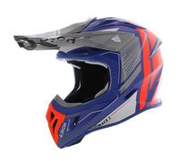 Moteur de casque Airoh Aviator Ace 2 MX - bleu céruléen brillant gris orange
