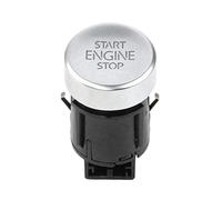 Moteur de démarrage Automatique Interrupteur d'arrêt Bouton/Fit for Volkswagen Tiguan/Fit for Sharan 5ND959839 (Color : Silver)