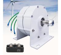 Moteur de générateur à aimant permanent 12000W, générateur à aimant permanent sans engrenage triphasé avec redresseur, générateurs d'alternateur AC à basse vitesse avec utilisation de base,220V