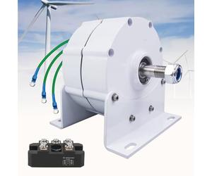 Moteur de générateur à aimant permanent 12000W, générateur à aimant permanent sans engrenage triphasé avec redresseur, générateurs d'alternateur AC à basse vitesse avec utilisation de base,220V