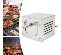 Moteur de gril 25W 60KG pour broche, rôtissoire pour barbecue, moteur de gril en acier inoxydable Moteur pour le gril, pour