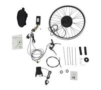 Moteur de moyeu de roue avant 36 V 500 W - Avec poignées et volant d'inertie à 5 vitesses - Kit de conversion de vélo électrique avec batterie en option et écran LCD - Pour VTT, vélo de route, vélo de