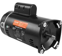 moteur de pompe de piscine 1 CV, châssis 56Y, 115V(9 Ampère)/230V(4.5 Ampère) 3450tr/min, 60Hz, 1.25 facteur de service, condensateur 90μF/250V, rotation CCW bride carrée Moteur de remplacement