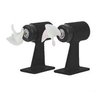 Moteur de propulseur sous-marin brossé CC 80 W 10-20 V 3 A Boîtier en ABS noir avec hélice en nylon pour bateau à appâts ou modèle de bateau, bobine de cuivre pur, options de poussée avant et arrière