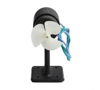 Moteur de propulseur sous-marin brossé CC pour bateaux à appâts modèles Rov - 10-20 V 3 A 80 W Cw/hélice ABS logement hélice en nylon 3,6 cm de diamètre 15 cm câble - Noir (CW)