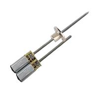 Moteur de réduction 12V 3V 6V DC JA12-N30, couple élevé à faible régime, engrenages métalliques avec axe étendu (55/100mm) et bride(100Mm with flange,300RPM_3V)