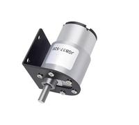 Moteur de réduction cc à engrenages métalliques miniatures à couple élevé JGB37-520, 6V/12V/24V, 7 tr/min ~ 960 tr/min, la régulation de vitesse est positive et négative.(24V Bracket Motor,35 RPM)