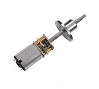 moteur de réduction cc GA12-N20 M3 * 34, vis à arbre fileté étendu, petit moteur à basse vitesse 3V 6V 12V avec écrou à bride(100 rpm,12V)