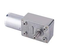 Moteur de Réduction de Vitesse Micro DC 24V à Vis sans Fin 5-150 RPM Réglable Direction Réversible Boîte de Transmission Entièrement en Métal pour Brosse à Dents Électrique et Projets Robotiques DIY