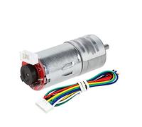 moteur de réduction de vitesse, Moteur à engrenages CC GM25 370 6 V/12 V/24 V, codeur métallique, vitesses multiples, 25 mm(24v,1350rpm)