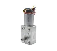 Moteur de réduction JGY370 Moteur avec encodeur Hall, caméra à engrenages CC à vis sans fin Turbo PTZ Mini 4wd Voiture Moteur électrique à faible régime 6V/12V/24V extrêmement Accessoires de bricolage