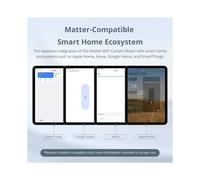 Moteur de Rideau WiFi Matter pour Rail de Type 82 avec Contrôle à Distance RF Via L'Application Mi Home Homey pour SmartThings