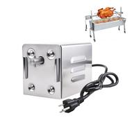 Moteur de rôtissoire 15 W - Jusqu'à 70 kg - Moteur de rôtissoire pour barbecue, broche de rechange universelle robuste pour rôtissoire de porc, chèvre, poulet, barbecue en plein air, camping et