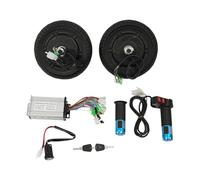 Moteur de scooter 36 V 2 x 350 W avec pneus en caoutchouc plein, kit de moteur à double moyeu sans balais de 20,3 cm, 3 vitesses + fonction arrière, pour scooter électrique, bricolage, skateboard