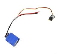 Moteur de soufflerie turbo 12 V avec 130 000 tr/min et turbine en aluminium pour une circulation d'air efficace dans les petits appareils (12 V 11 W + plaque)