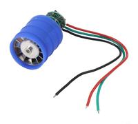 Moteur de soufflerie turbo haute vitesse 12 V CC sans balais en alliage de zinc Bobine de cuivre pur Pièce de rechange pour moteur DIY (12 V 9 W +)
