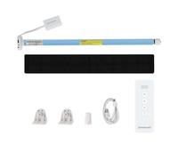 Moteur de store Zigbee rechargeable pour tubes de 17/25/28 mm, moteur de store intelligent, ouvre-rideau automatique, app/langue, hub Tuya Zigbee nécessaire (panneau solaire, télécommande 9