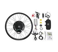 Moteur de vélo électrique 26 pouces 48 V 1500 W Kit de moteur électrique sans balais 5 vitesses 55 km/h Kit de conversion pour vélo électrique avec écran LCD pour moto Dune Bike Go Kart modifié (Rear