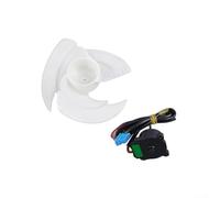 Moteur de ventilateur à condensateur EAU65058502 EAU65058501 avec lame de rechange efficace pour LG LMXS LNXC LNXS RDCS Modèles compatibles avec Kenmore série 795 Plastique métal pour une installation