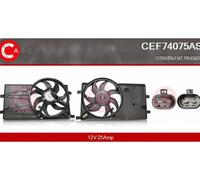 Moteur de ventilateur de radiateur pour direction à droite/à gauche CEF74075AS