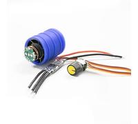 Moteur de ventilateur haute vitesse sans balais 12 V CC avec bobine de cuivre pur et boîtier en alliage de zinc, moteur de ventilateur turbo pour applications industrielles, souffleur de poussière