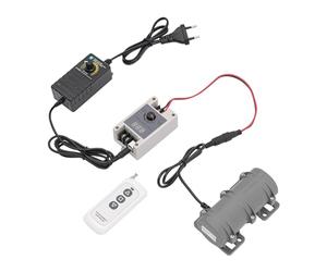 Moteur de vibration CC 12 V, mini moteur de vibration 0-3800 tr/min double moteur électrique excentrique avec régulateur de vitesse pour lit de massage et chaise et machines industrielles