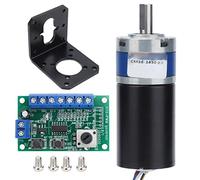 Moteur de vitesse planétaire 12V DC | Force de rotation élevée Kit de réduction de l'arbre D - Arbre avec contrôleur | Tous - Gears en acier pour les serrures de porte (45RPM)