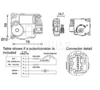 MAHLE AA 58 000P Élément d'ajustage, clapet de mélange
