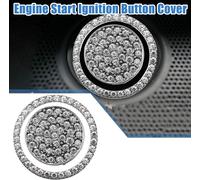 Moteur Démarrage Butoir Allumage Bouton Autocollant pour let Rover Argenté Ton
