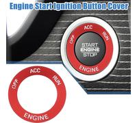 Moteur Démarrage Butoir Allumage Bouton Garniture Autocollant pour dodge Durango Rouge